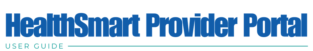 HealthSmart Provider Portal​